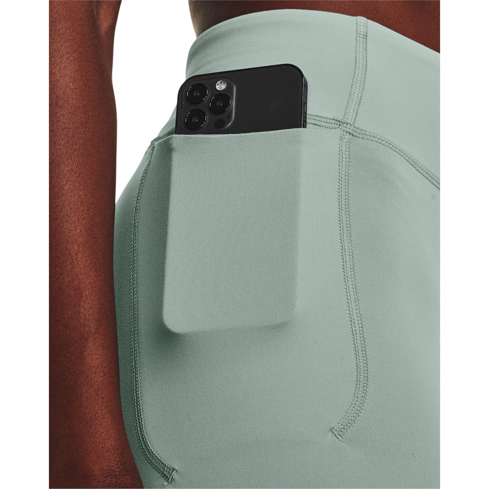 UA Idian Mid Rise Ankle Leg Licra verde de mujer para entrenamiento