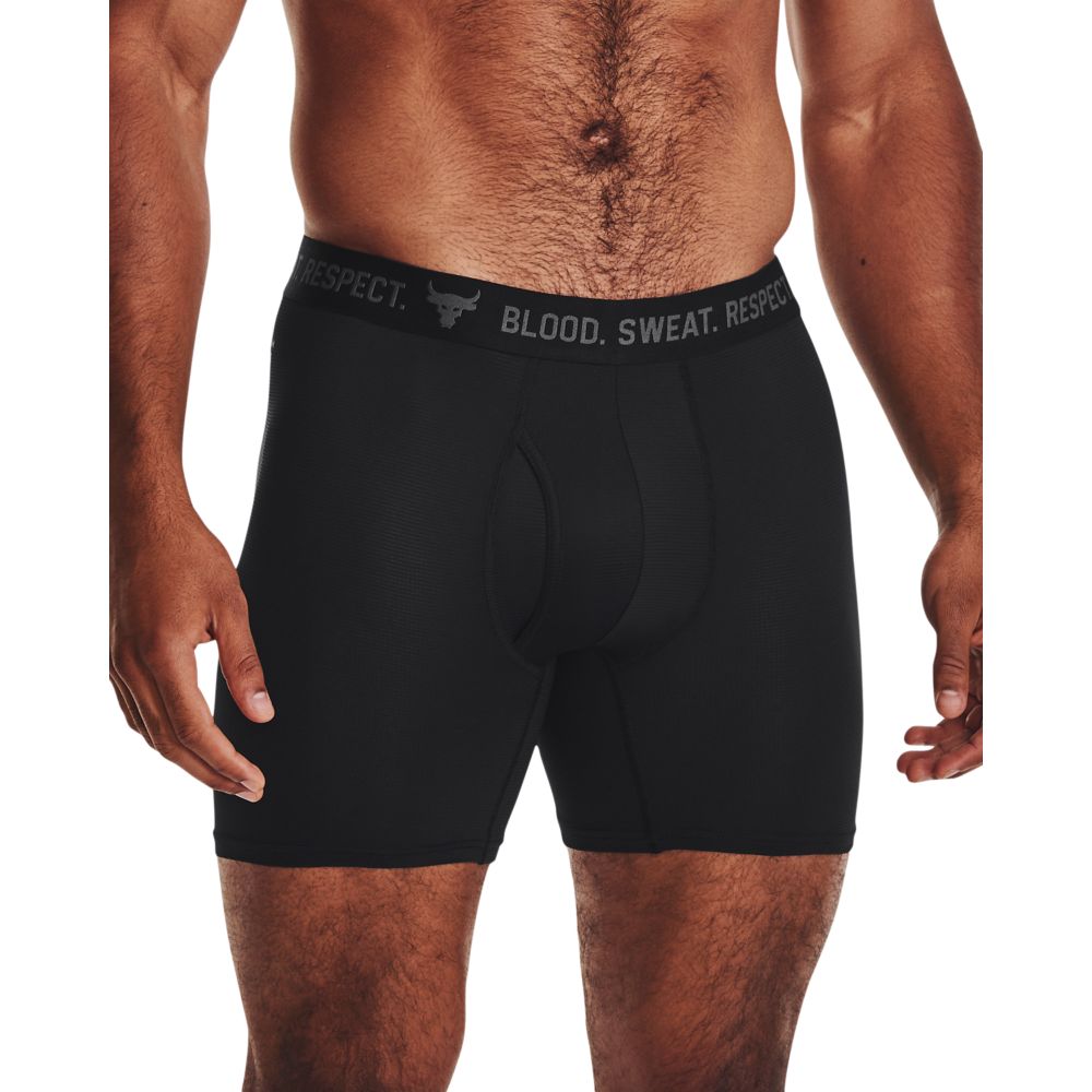 UA Ject Rock Ua Isochill 6In Ropa Interior negro de hombre para entrenamiento