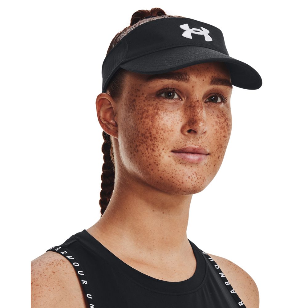 UA En"S Ua Blitzing Visor Visera negro de mujer para entrenamiento