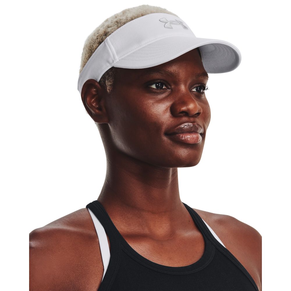 UA En"S Ua Blitzing Visor Visera blanco de mujer para entrenamiento