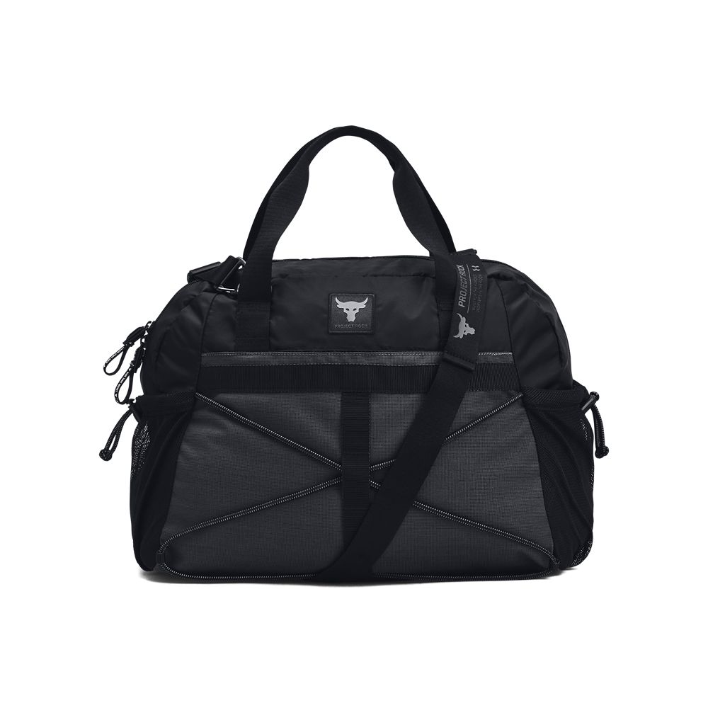 UA Project Rock Gym Bag Sm Maletín negro de hombre para entrenamiento