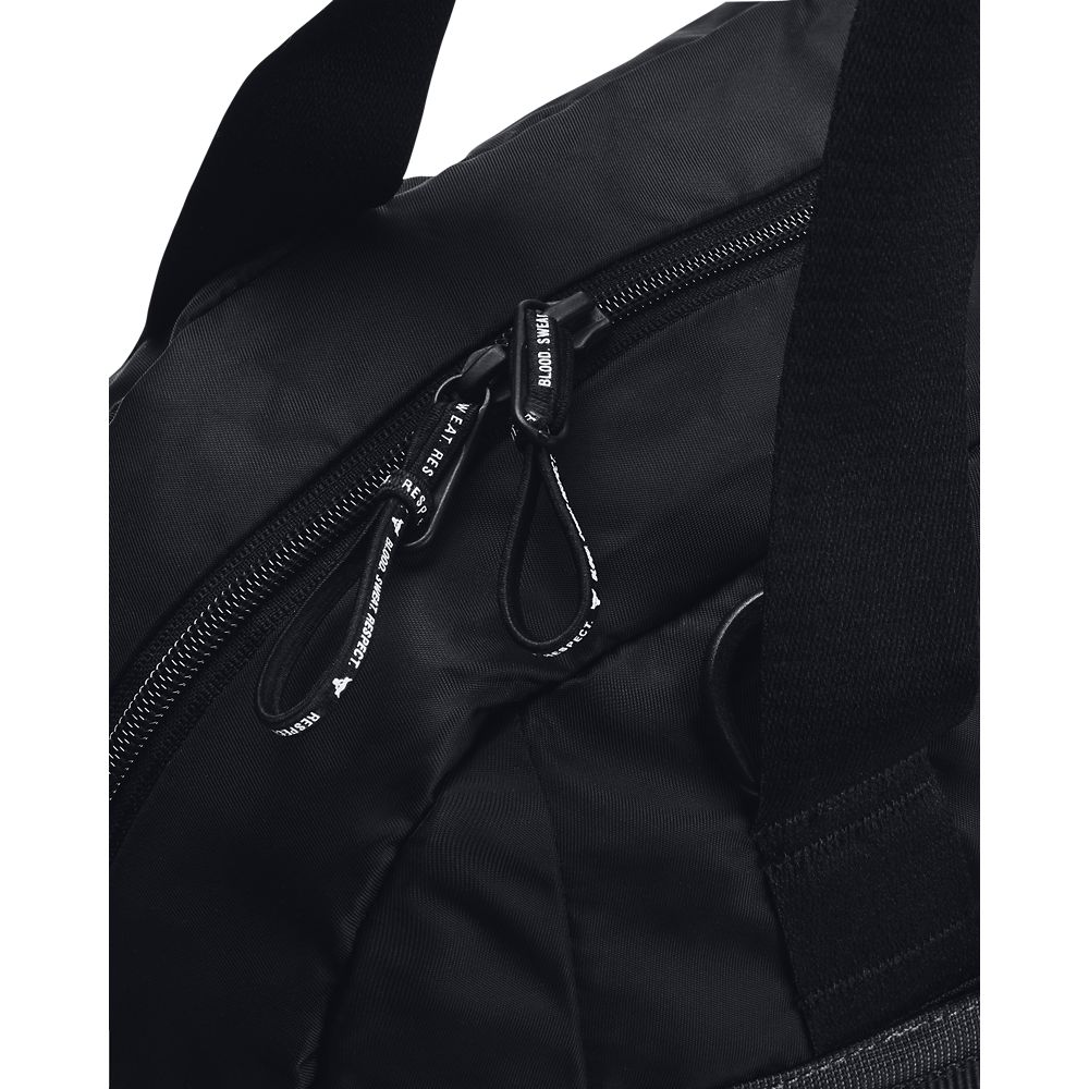 UA Project Rock Gym Bag Sm Maletín negro de hombre para entrenamiento