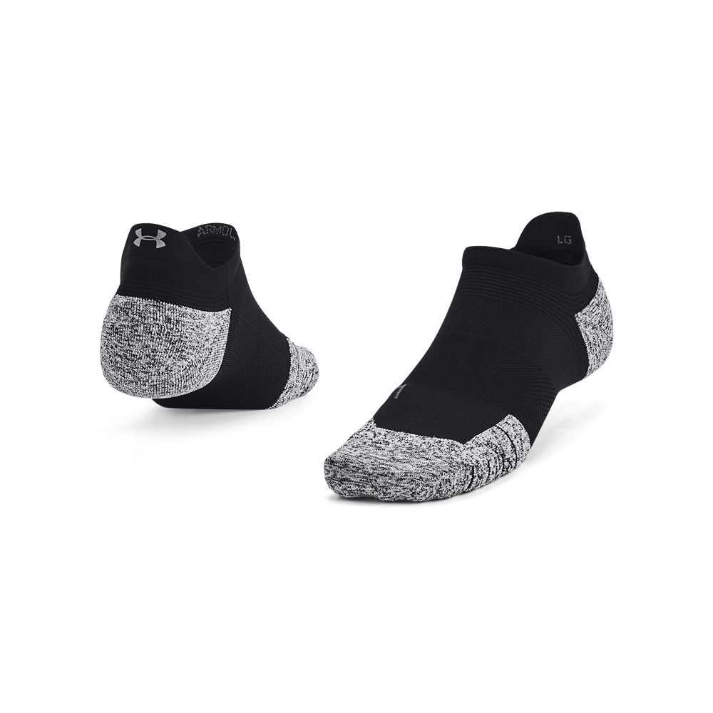 UA Ad Run Cushion 1Pk Ns Tab Medias negro de hombre para correr