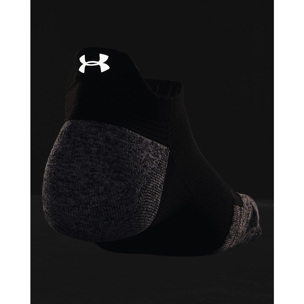 UA Ad Run Cushion 1Pk Ns Tab Medias negro de hombre para correr