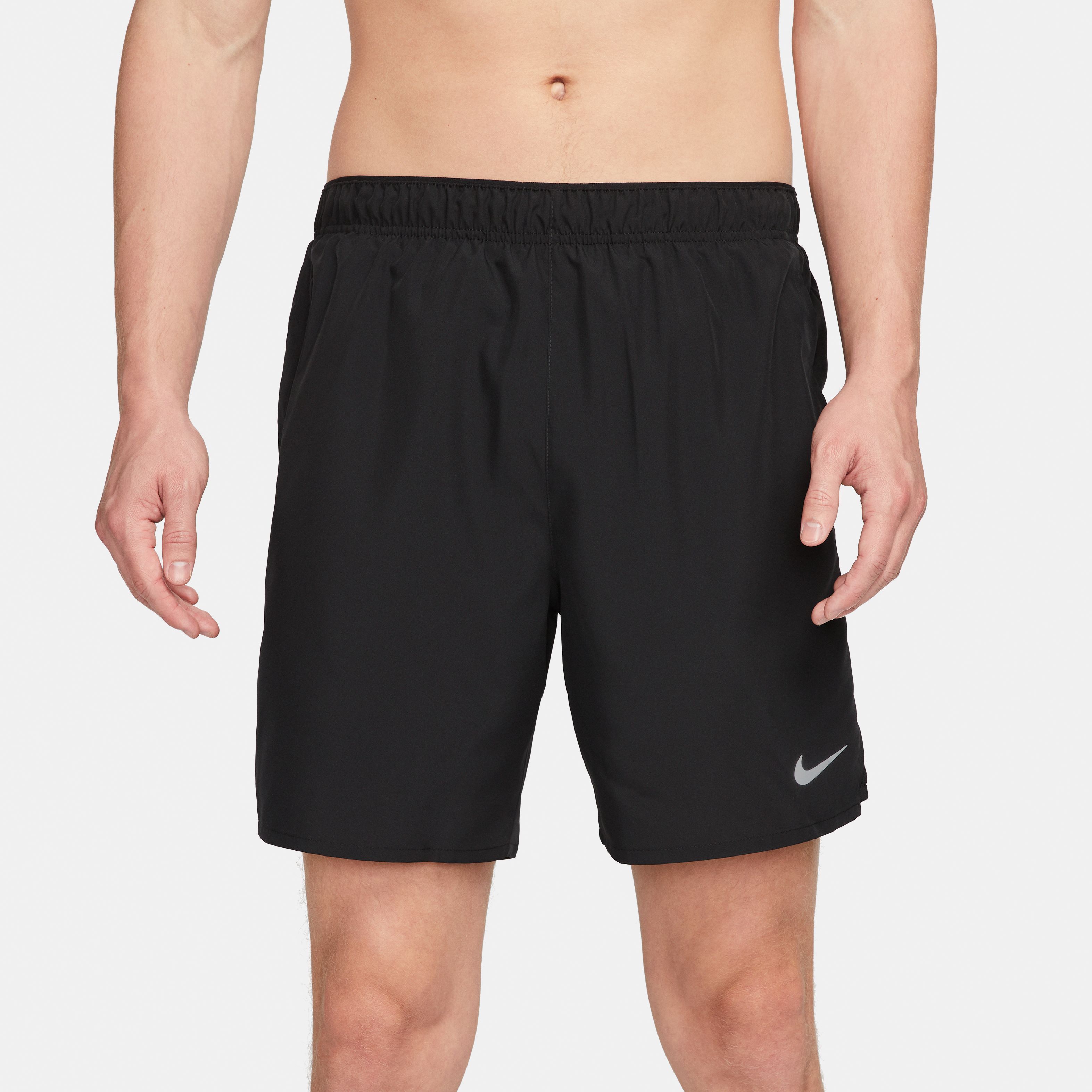 Nike M Nk Df Challenger Short 7Bf Pantaloneta negro de hombre para correr
