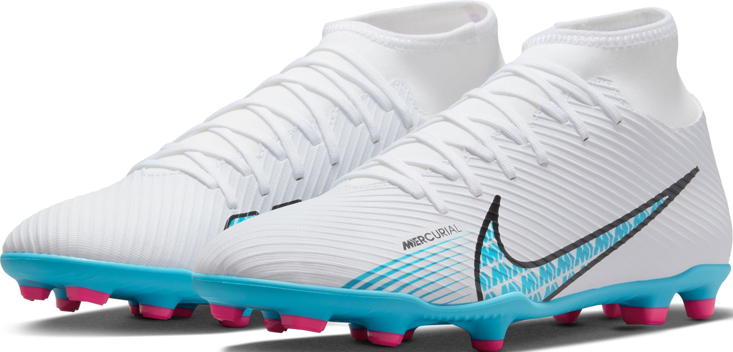 Nike Superfly 9 Club Fg/Mg Guayos blanco de hombre para futbol