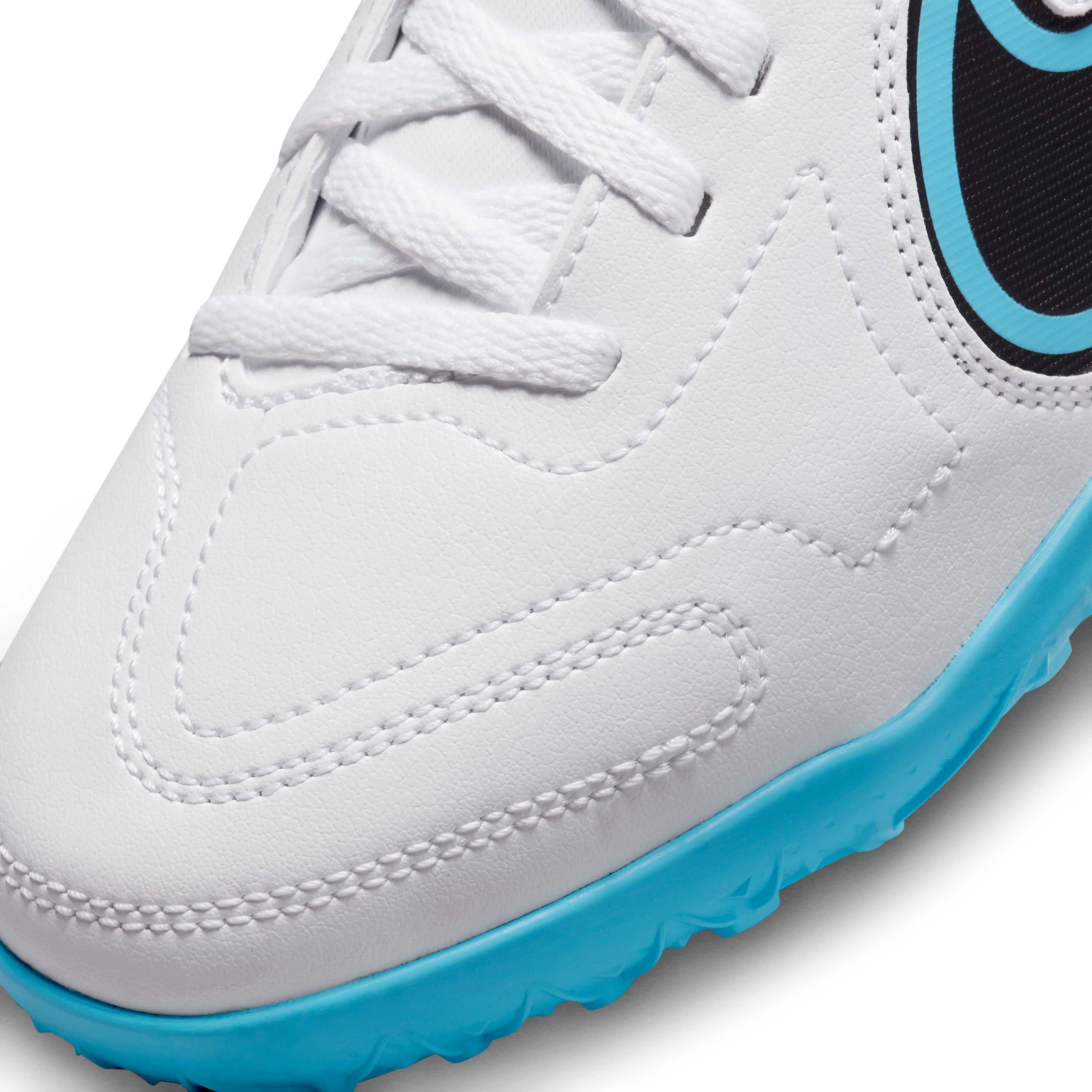 Nike Jr Legend 9 Club Tf Gs Guayos blanco de niño para futbol