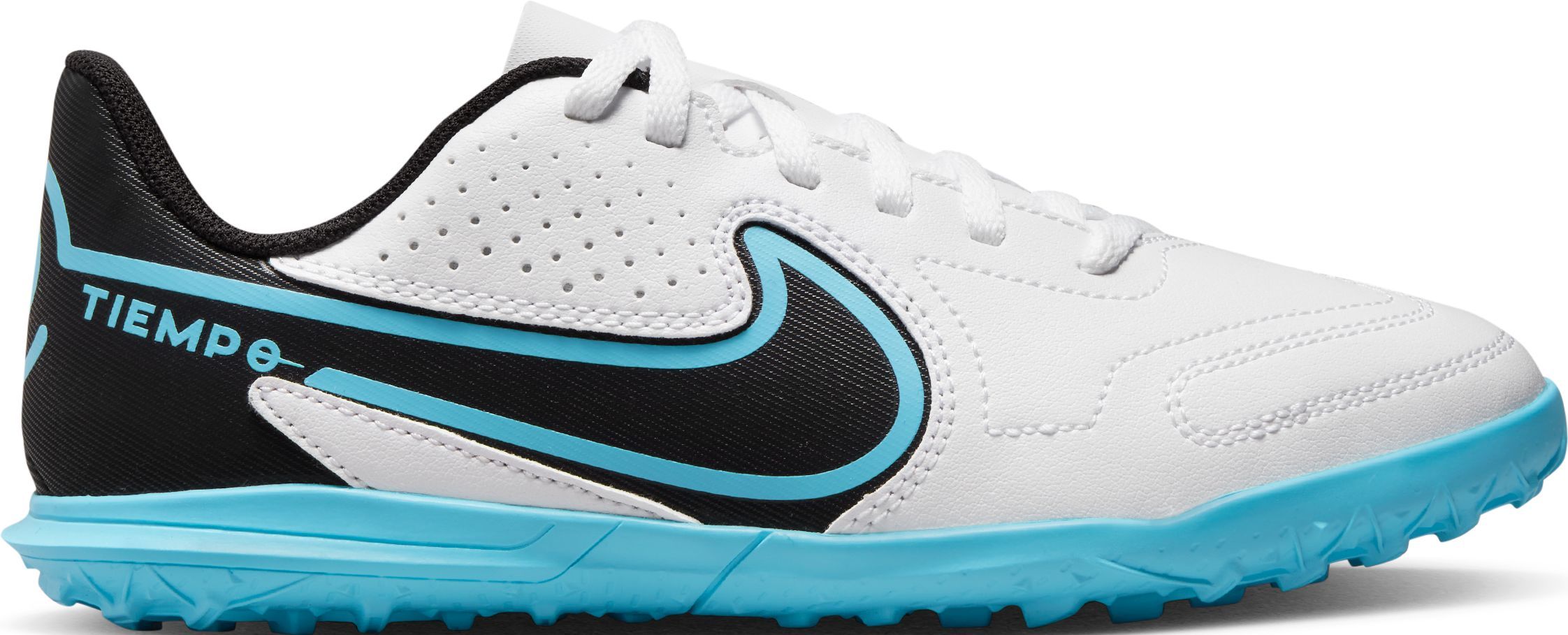 Nike Jr Legend 9 Club Tf Gs Guayos blanco de niño para futbol