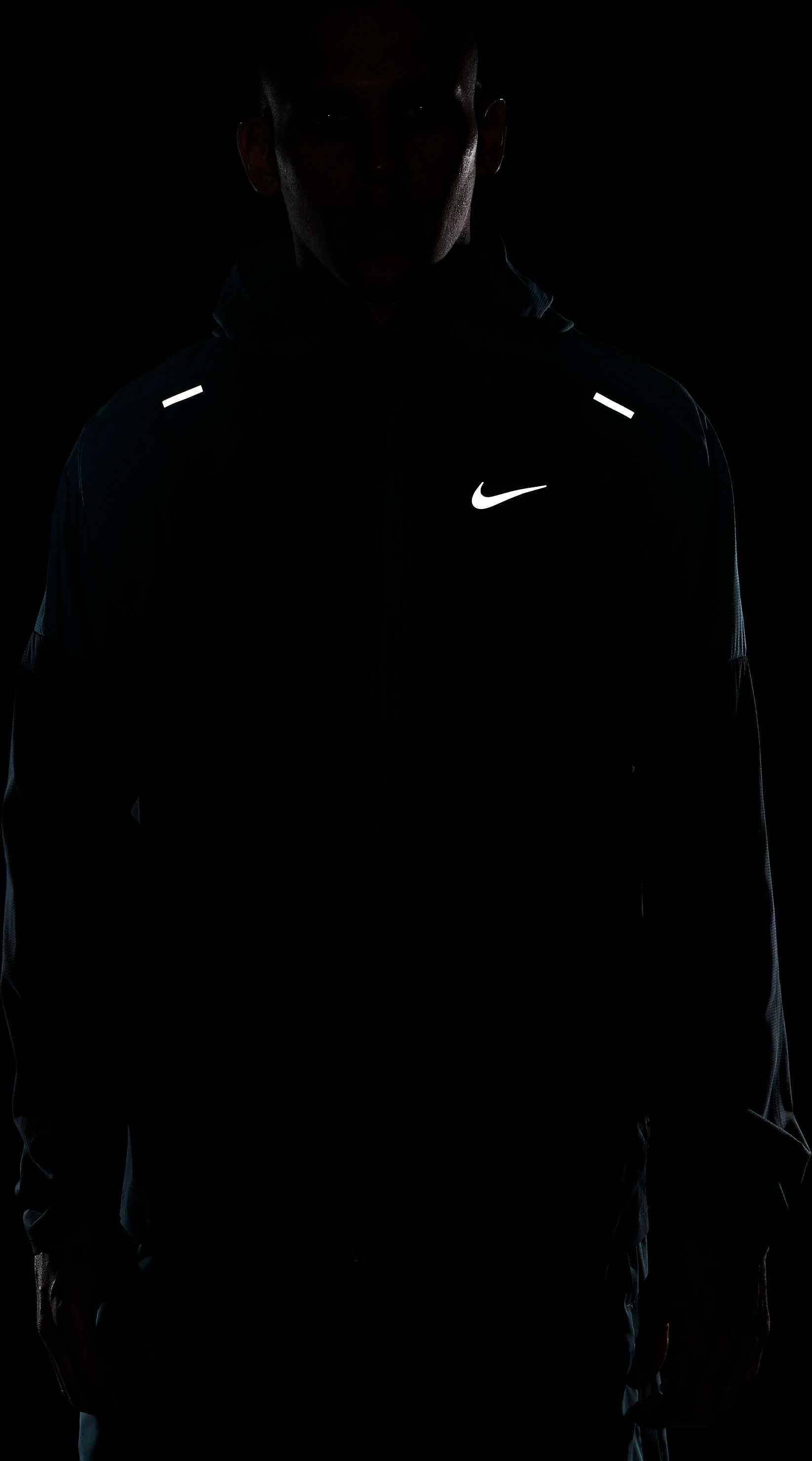 Nike M Nk Rpl Uv Windrnner Jkt Chaqueta verde de hombre para correr