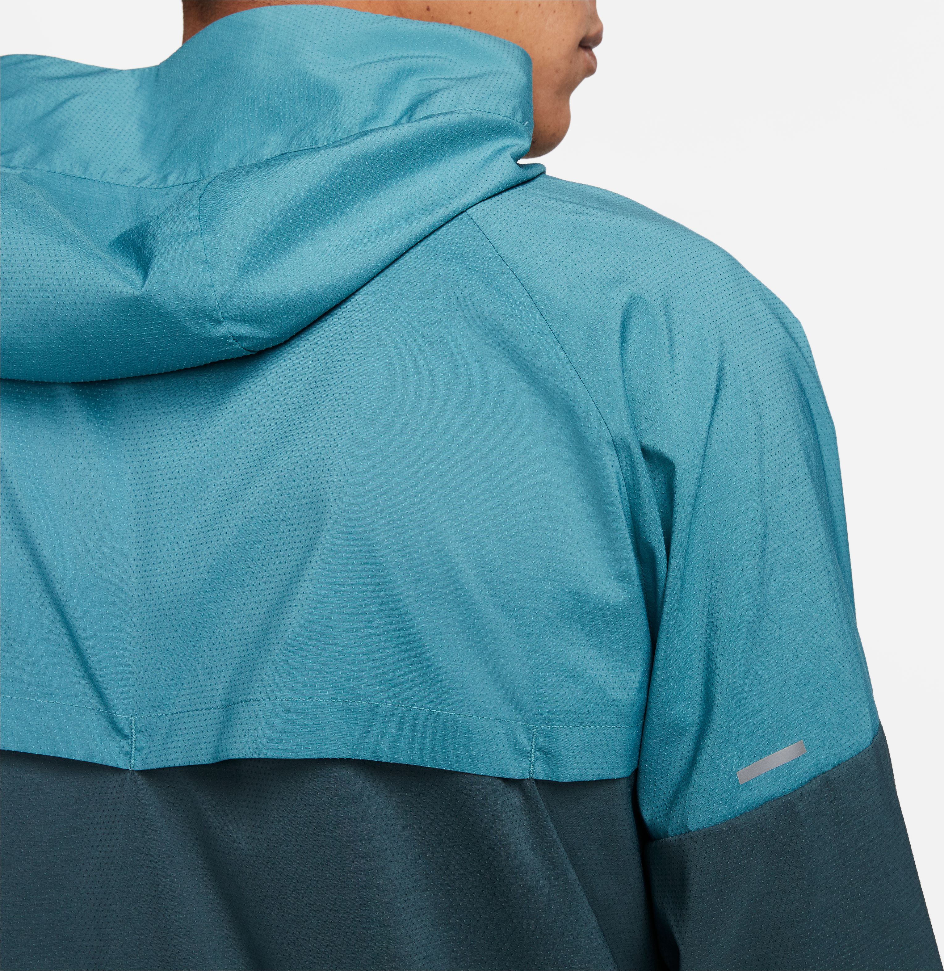 Nike M Nk Rpl Uv Windrnner Jkt Chaqueta verde de hombre para correr