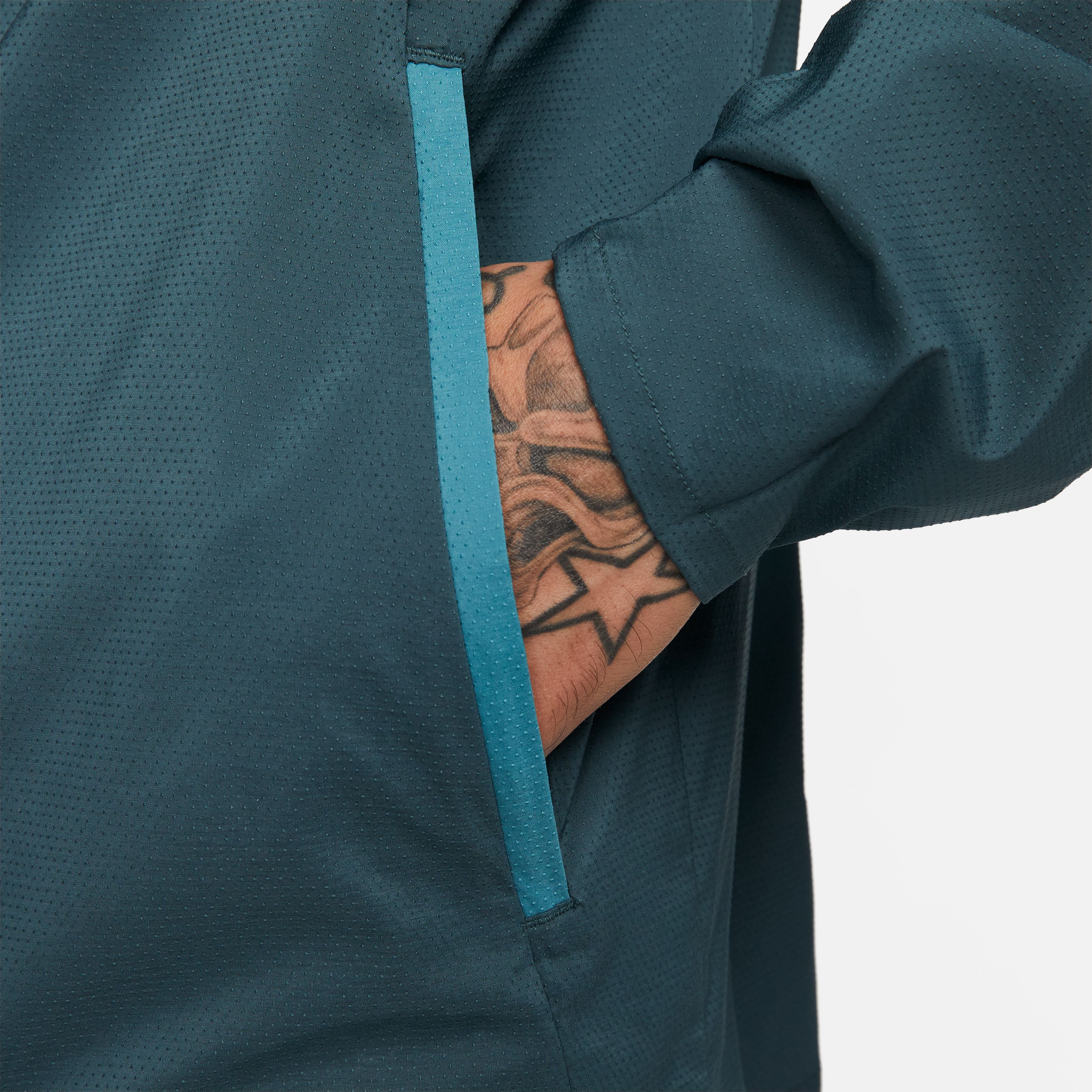 Nike M Nk Rpl Uv Windrnner Jkt Chaqueta verde de hombre para correr