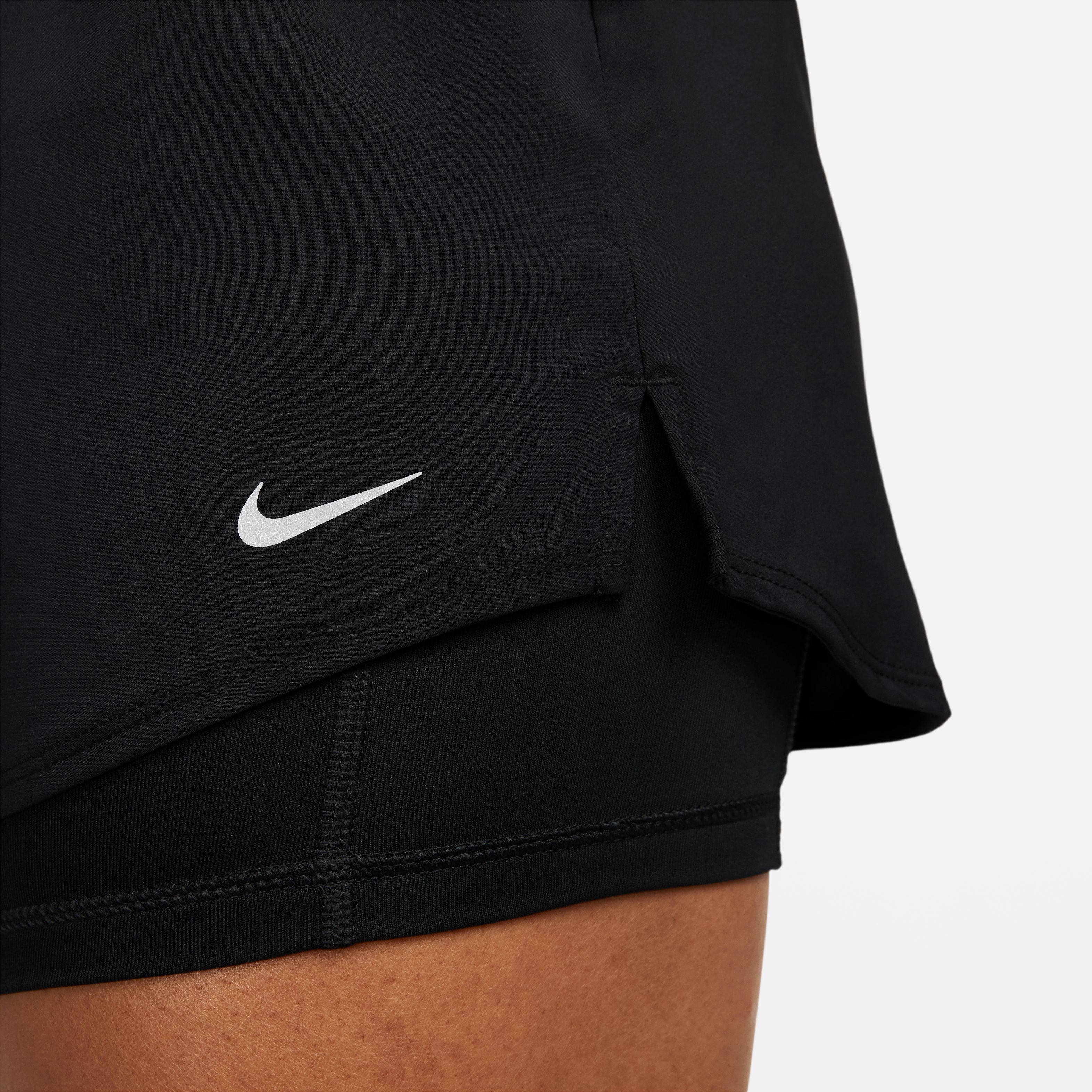 Nike W Nk One Df Mr 3In 2N1 Short Pantaloneta negro de mujer para entrenamiento