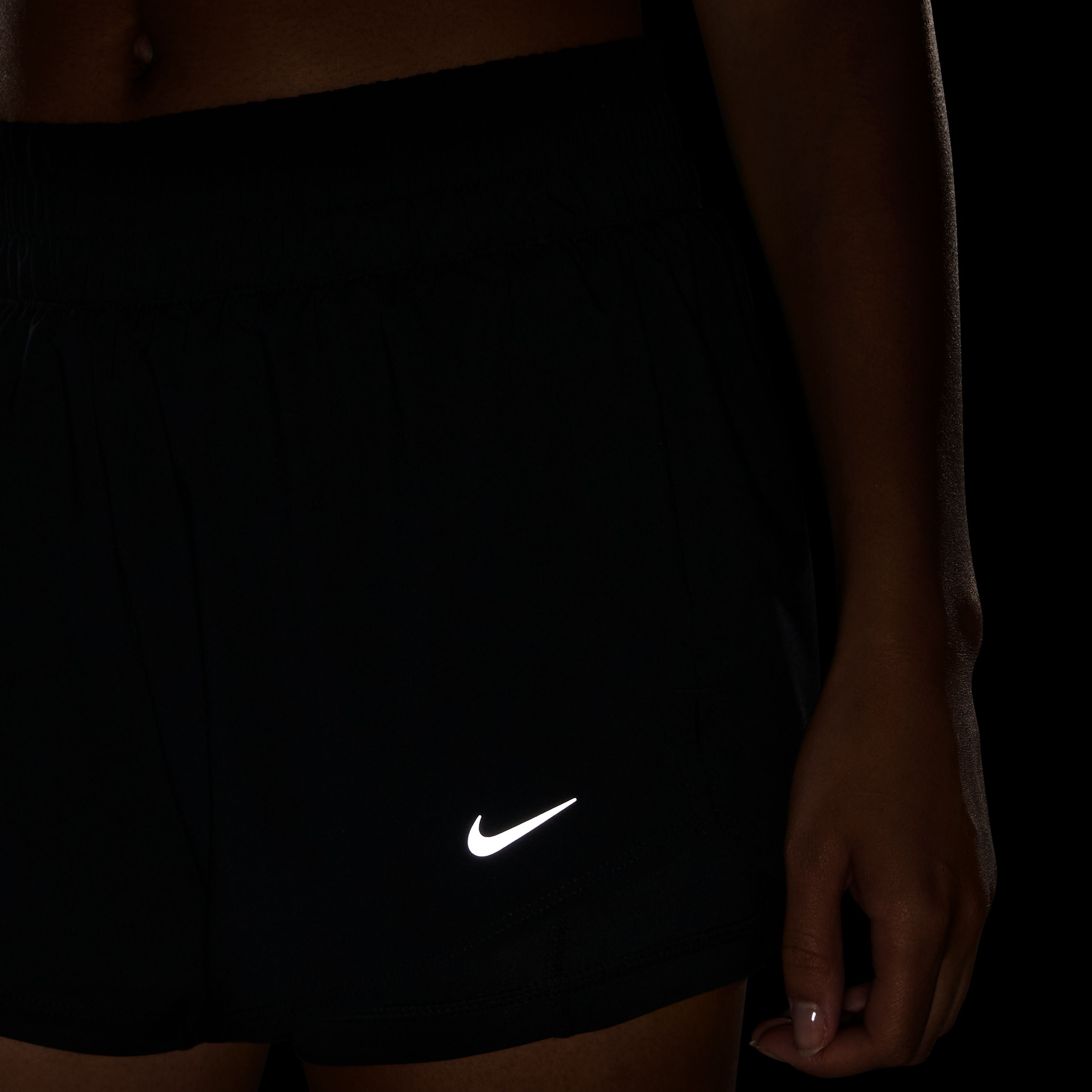 Nike W Nk One Df Mr 3In 2N1 Short Pantaloneta negro de mujer para entrenamiento