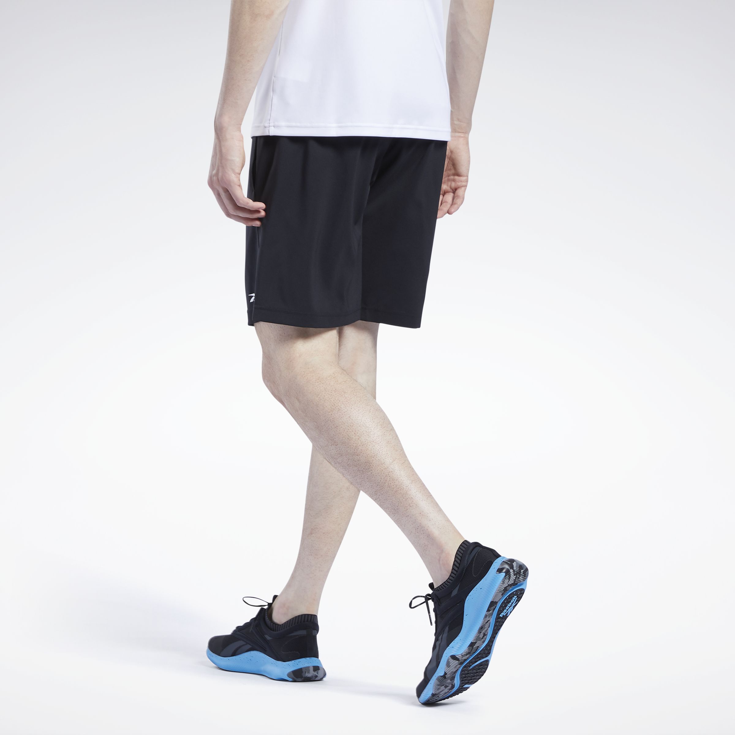 Reebok Wor Woven Short Pantaloneta negro de hombre para entrenamiento