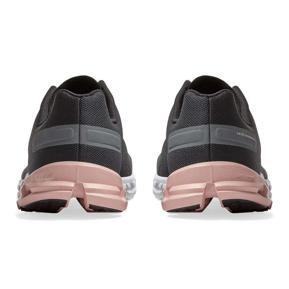 On Cloudflow Tenis negro de mujer para correr