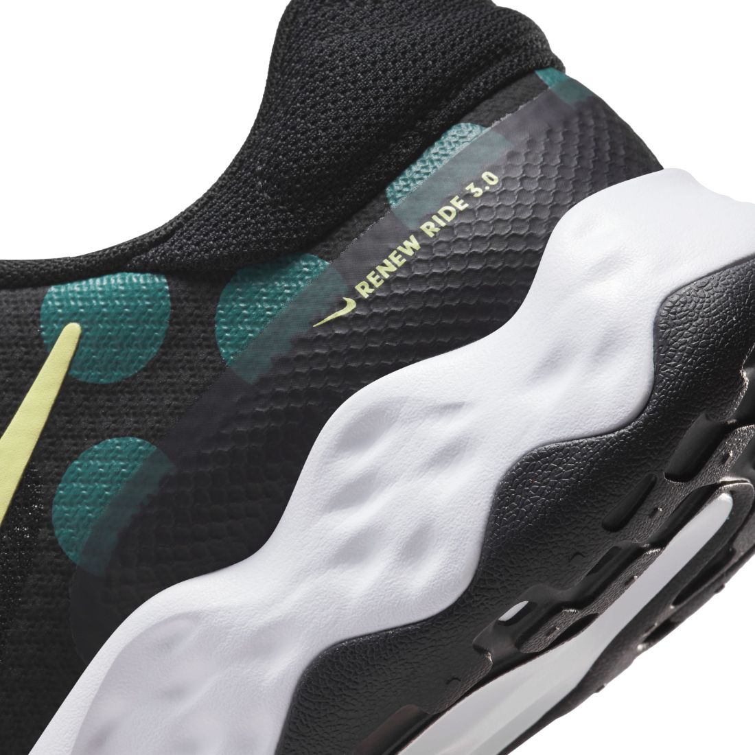 Nike Renew Ride 3 Tenis negro de hombre para correr