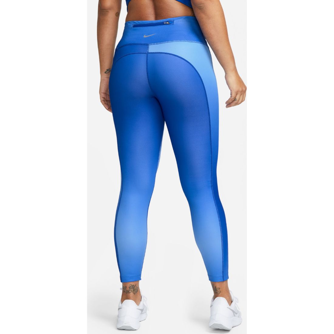 Nike W Nk Df Fst Sw Prt Mr 7/8 Tght Licra azul de mujer para correr