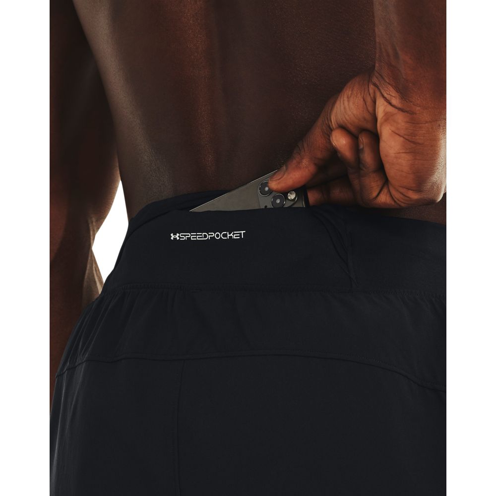 UA Nch Elite 5   Short Pantaloneta negro de hombre para correr