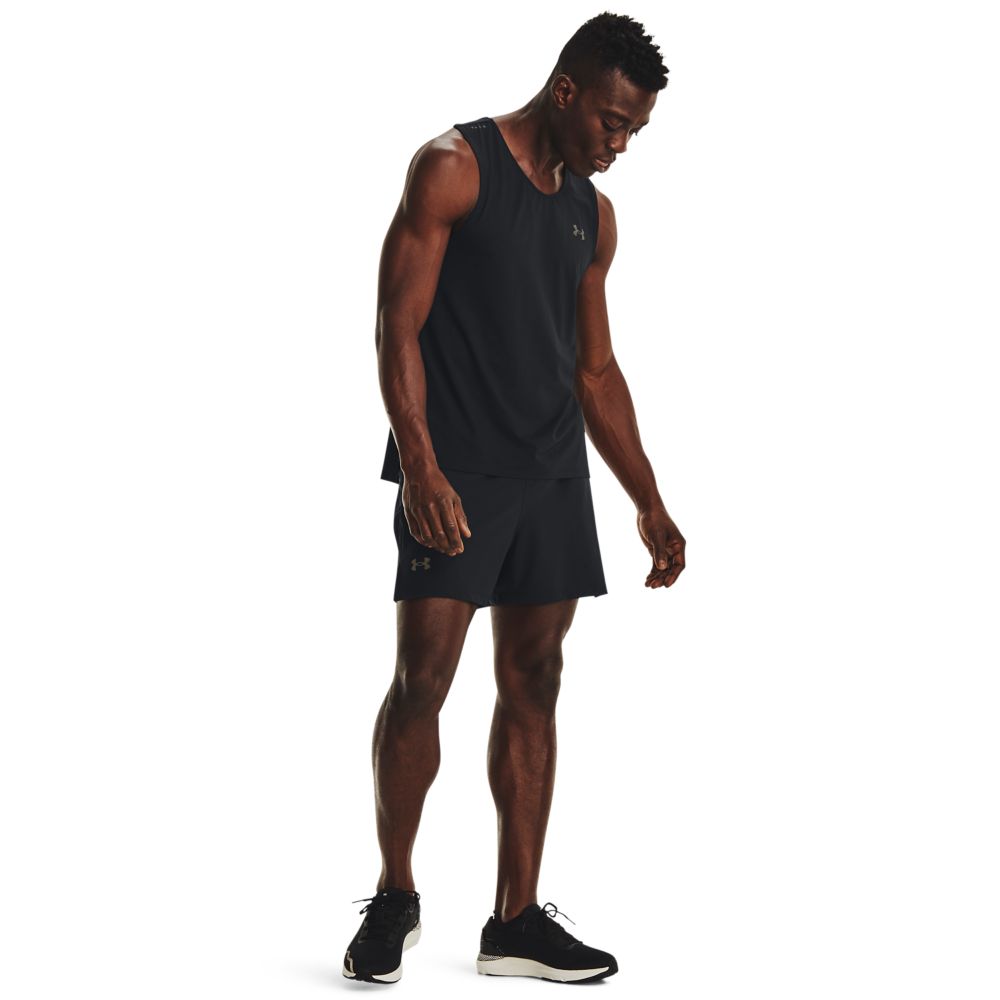 UA Nch Elite 5   Short Pantaloneta negro de hombre para correr