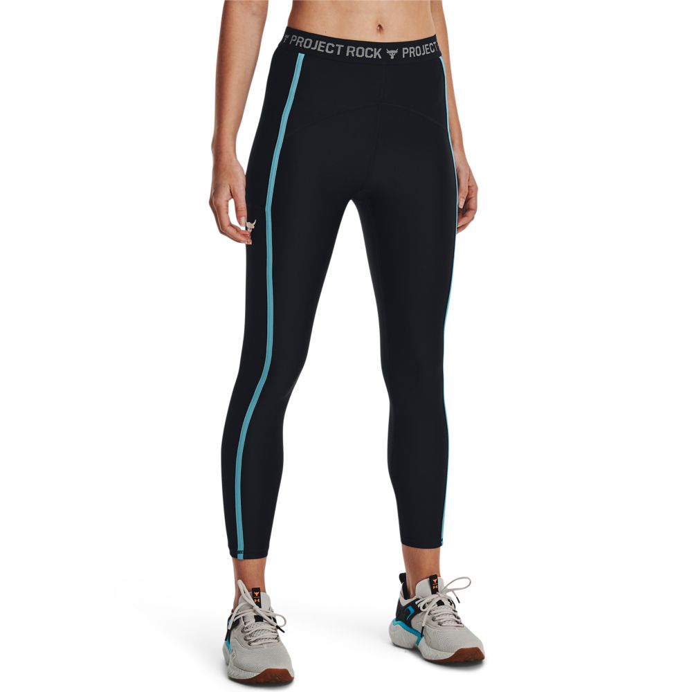 UA  Rock Hg Ankl Lg Tg Licra negro de mujer para entrenamiento