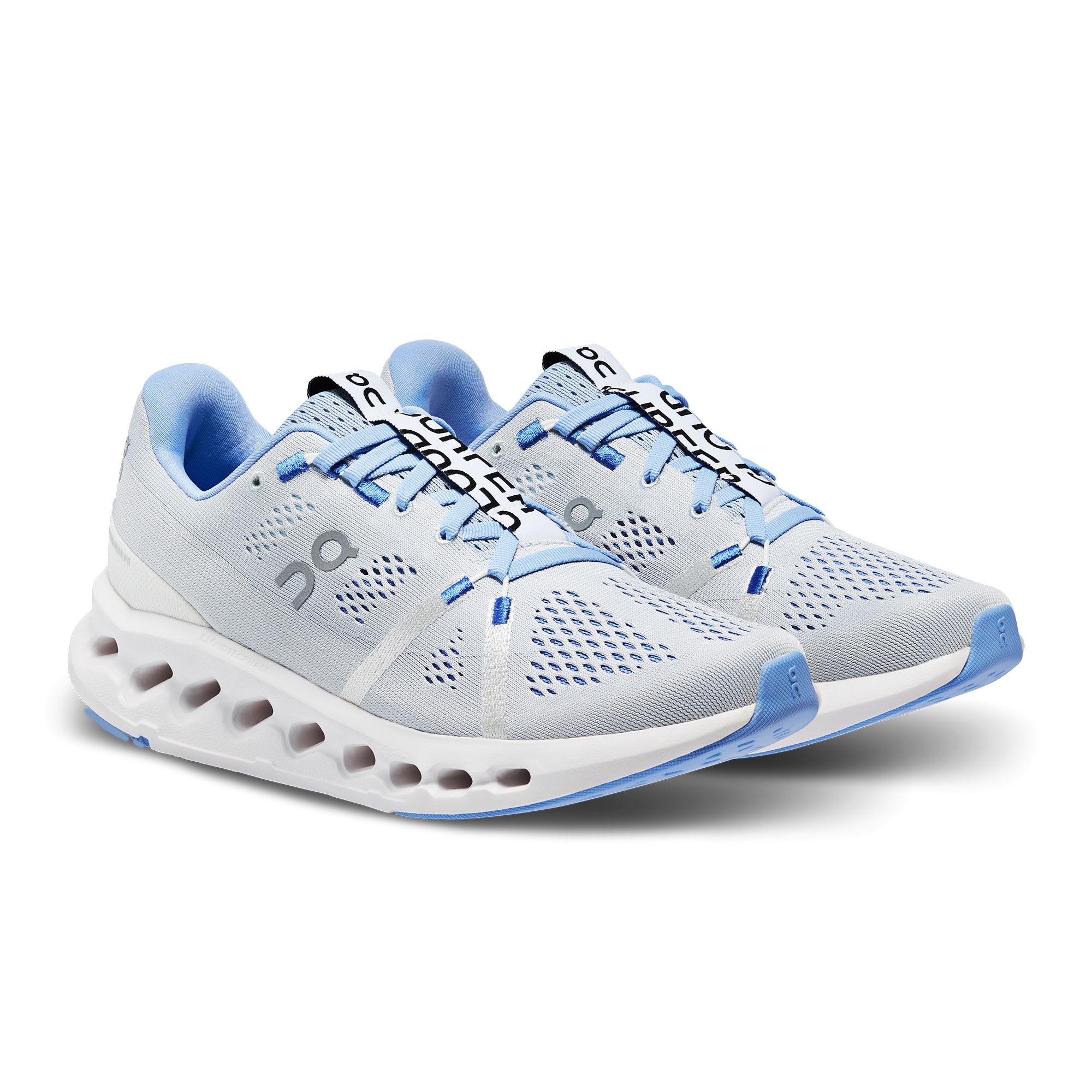 On Cloudsurfer Tenis blanco de mujer para correr