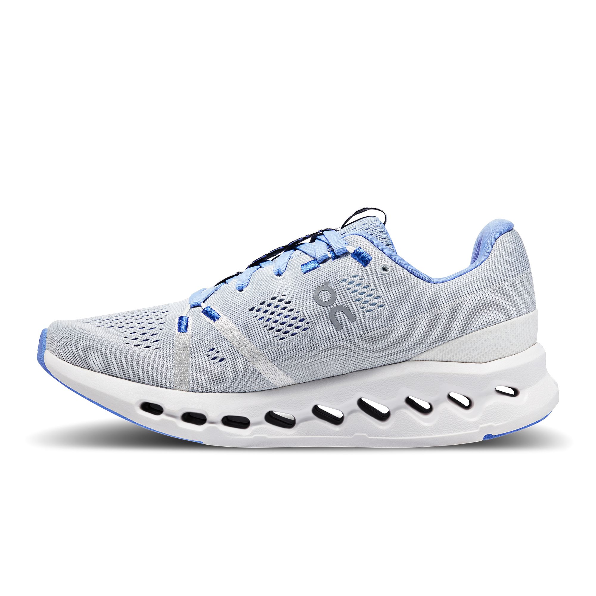 On Cloudsurfer Tenis blanco de mujer para correr
