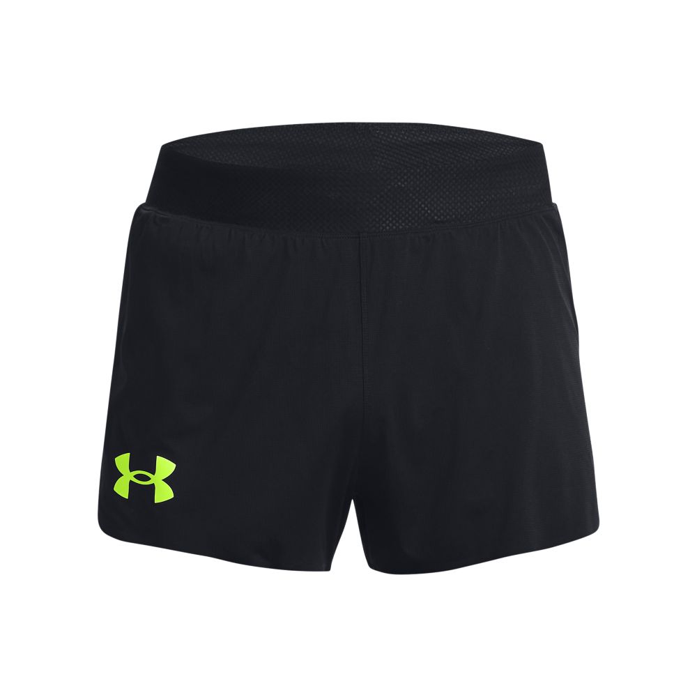 UA Lighter Than Air Short Pantaloneta negro de hombre para correr