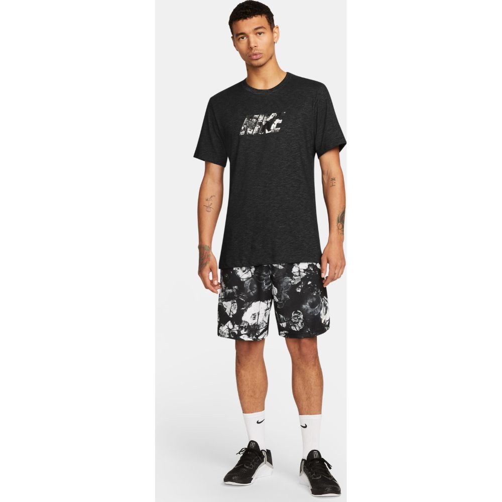 Nike M Nk Df Tee Slub Fa Gfx Camiseta Manga Corta negro de hombre para entrenamiento