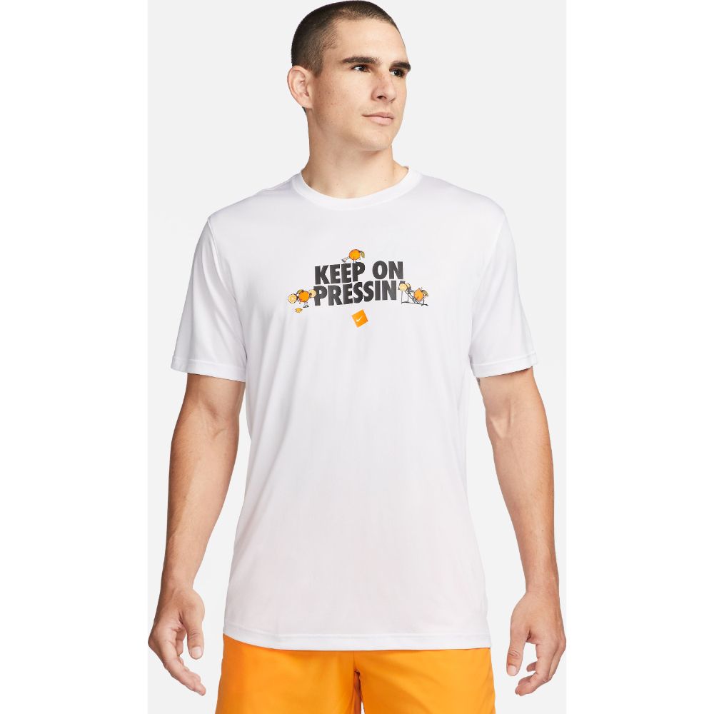 Nike M Nk Df Tee Lgd Humor Camiseta Manga Corta blanco de hombre para entrenamiento