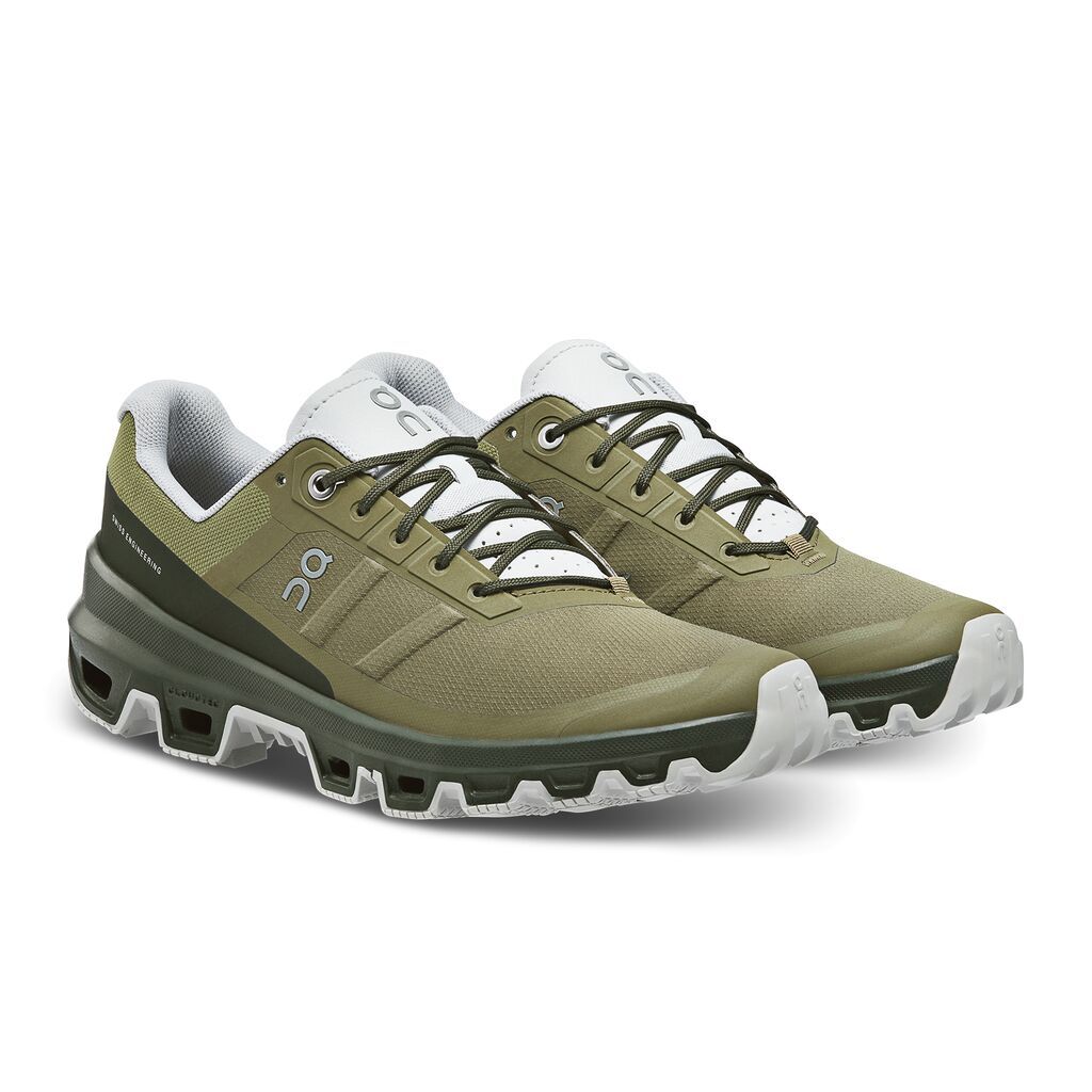 On Cloudventure Tenis verde de hombre para outdoor