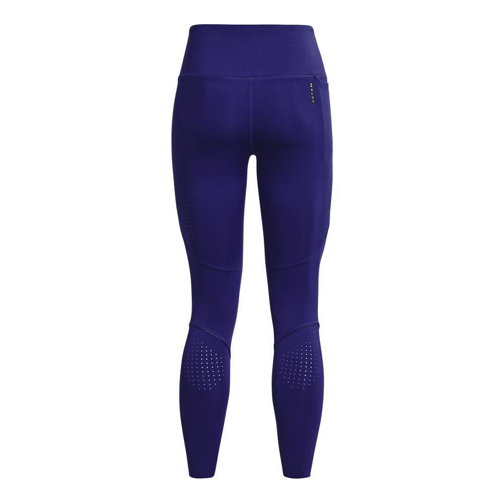 UA Sf Rush Ank Leg Perf Licra azul de mujer para entrenamiento