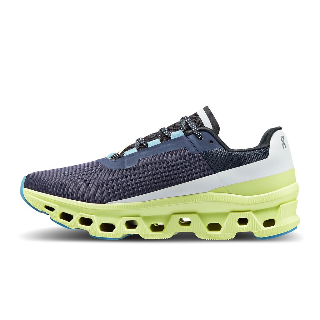 On Cloudmonster Tenis azul de hombre para correr
