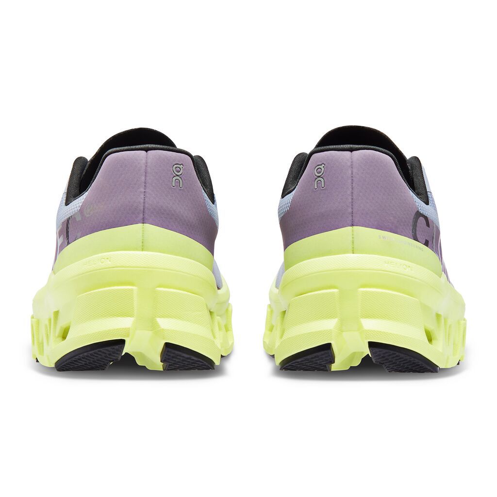 On Cloudmonster Tenis gris de mujer para correr