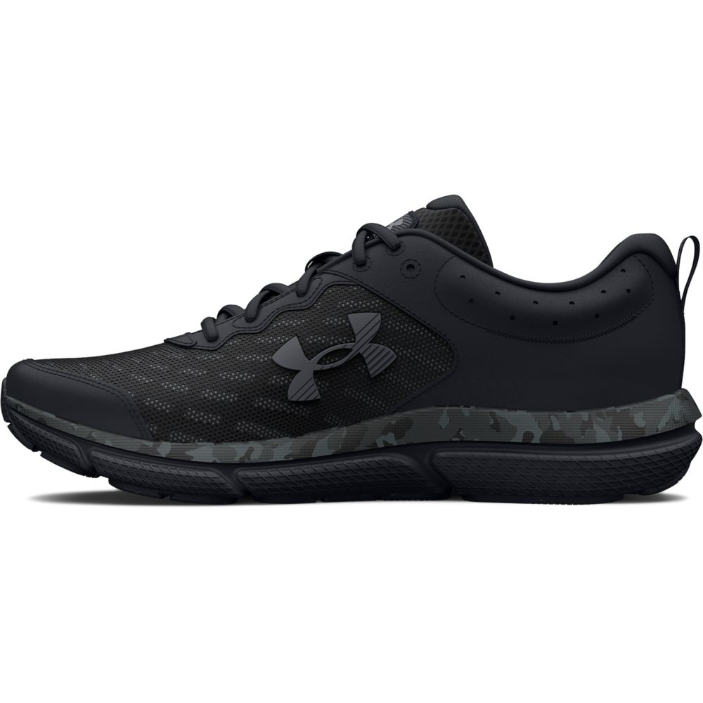 UA Charged Assert 10 Camo Tenis negro de hombre para correr