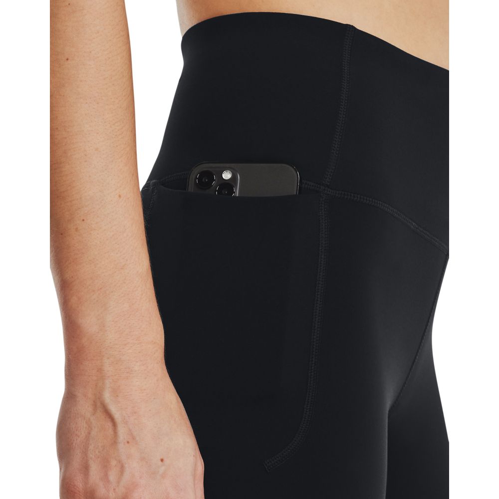 UA  Rock Meridian Ankl Lgn Licra negro de mujer para entrenamiento