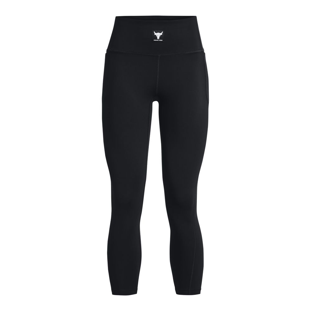 UA  Rock Meridian Ankl Lgn Licra negro de mujer para entrenamiento