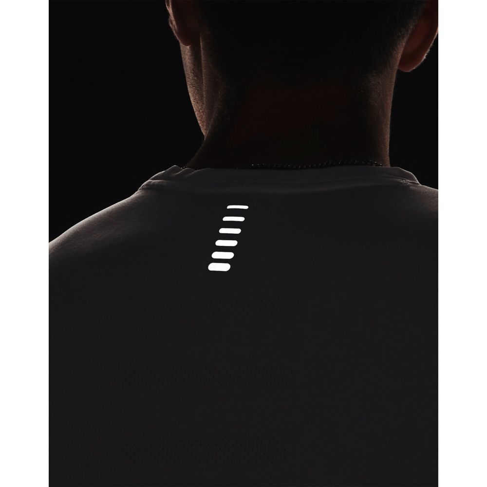 UA Seamless Stride Ss Camiseta Manga Corta blanco de hombre para correr