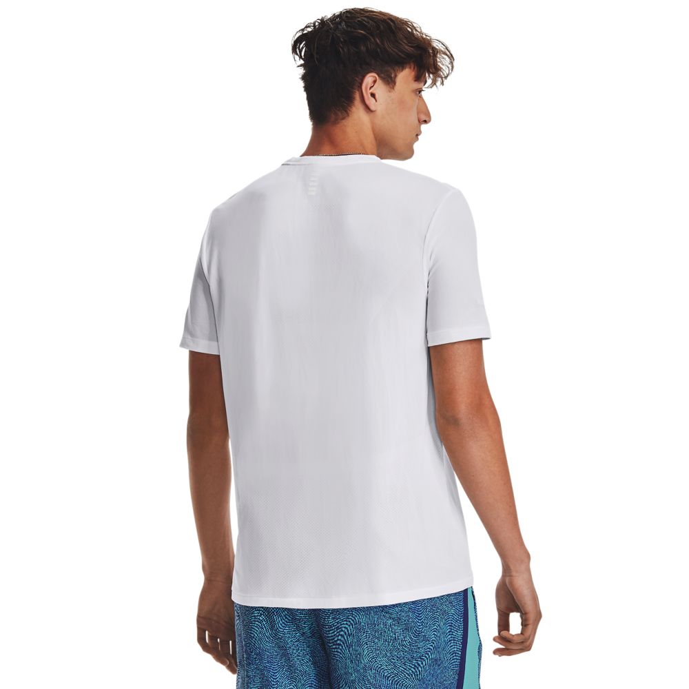 UA Seamless Stride Ss Camiseta Manga Corta blanco de hombre para correr