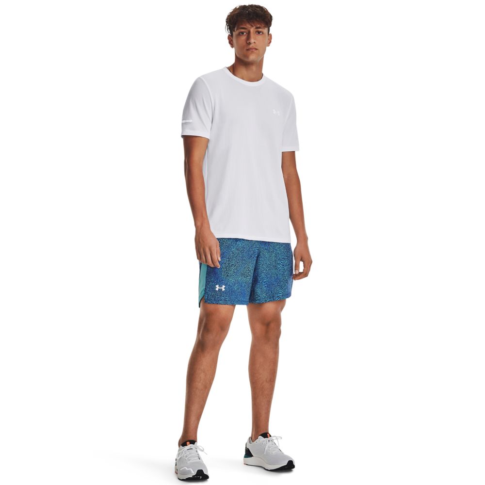 UA Seamless Stride Ss Camiseta Manga Corta blanco de hombre para correr