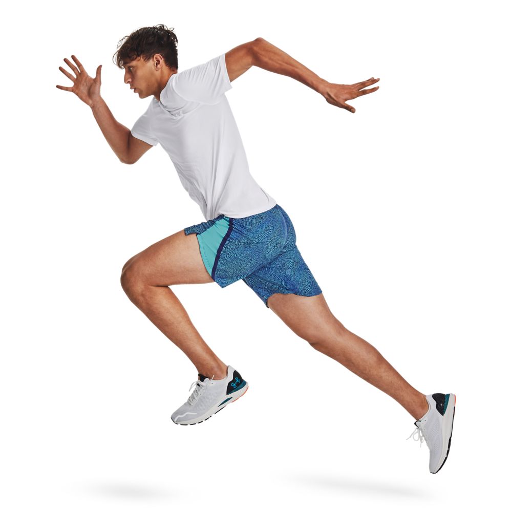 UA Seamless Stride Ss Camiseta Manga Corta blanco de hombre para correr