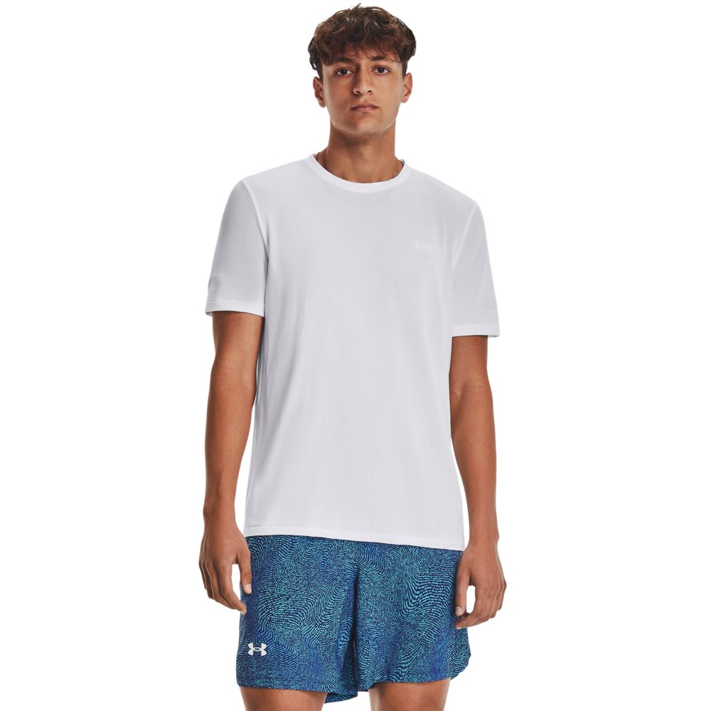UA Seamless Stride Ss Camiseta Manga Corta blanco de hombre para correr