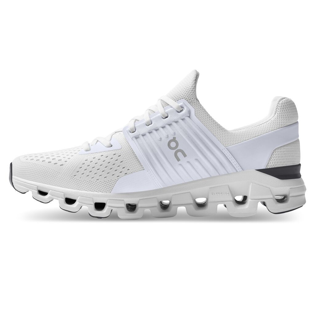 On Cloudswift Tenis blanco de hombre para correr