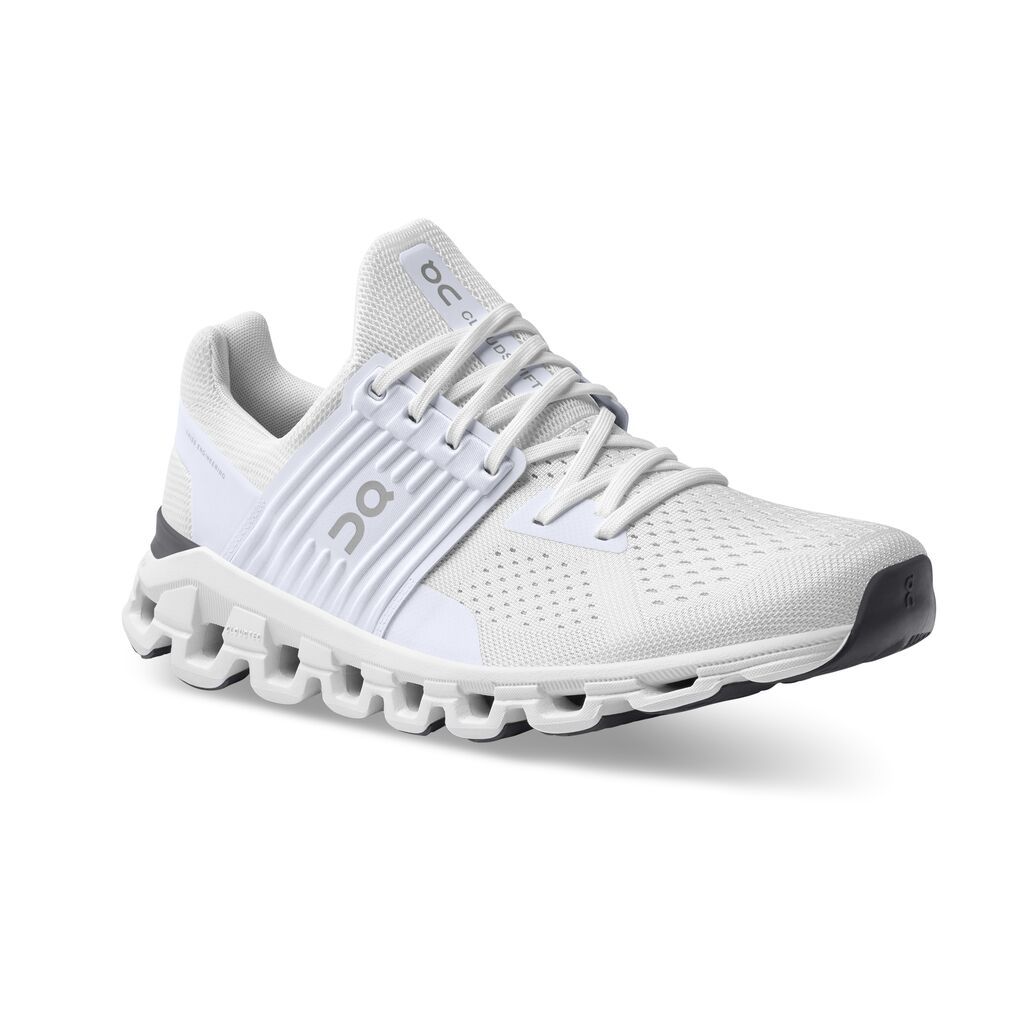 On Cloudswift Tenis blanco de hombre para correr