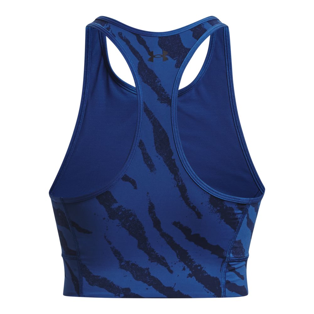 UA  Rck Mrdian Pt Zip Tnk Tg-Blu Top azul de mujer para entrenamiento