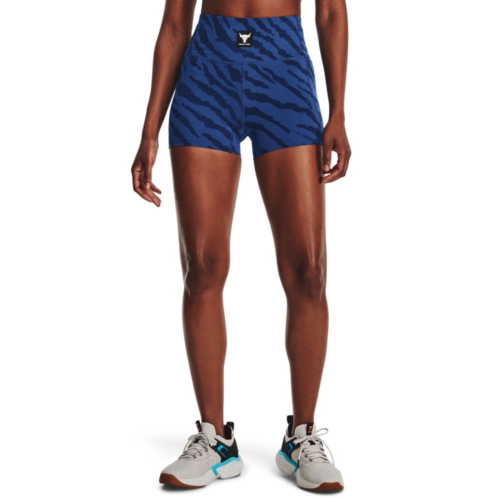 UA  Rock Meridian Pt St Tg-Blu Licra azul de mujer para entrenamiento