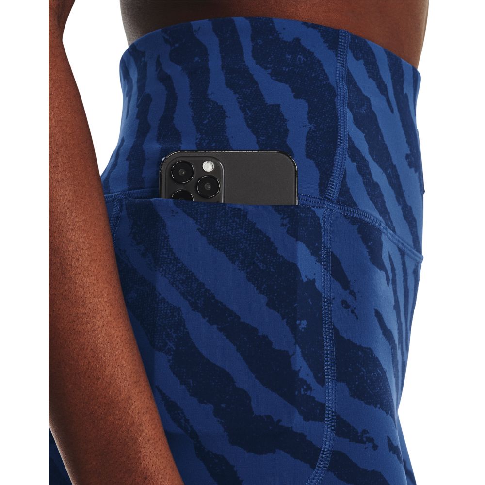 UA  Rock Meridian Pt St Tg-Blu Licra azul de mujer para entrenamiento