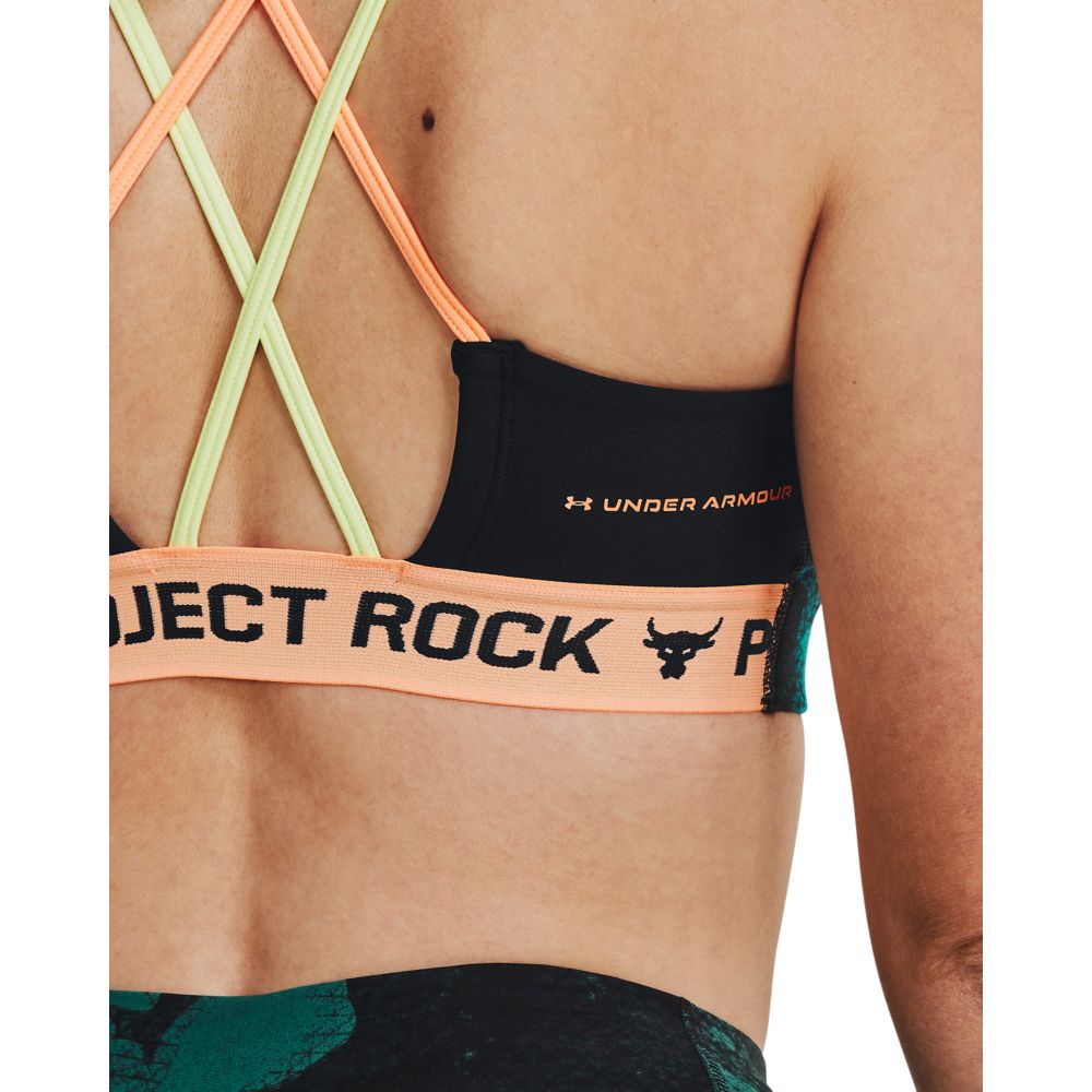 UA  Rck Crsbck Pt Bra Fam-Grn Top verde de mujer para entrenamiento