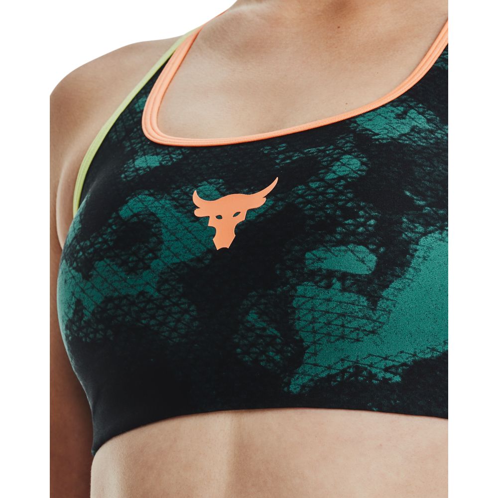 UA  Rck Crsbck Pt Bra Fam-Grn Top verde de mujer para entrenamiento