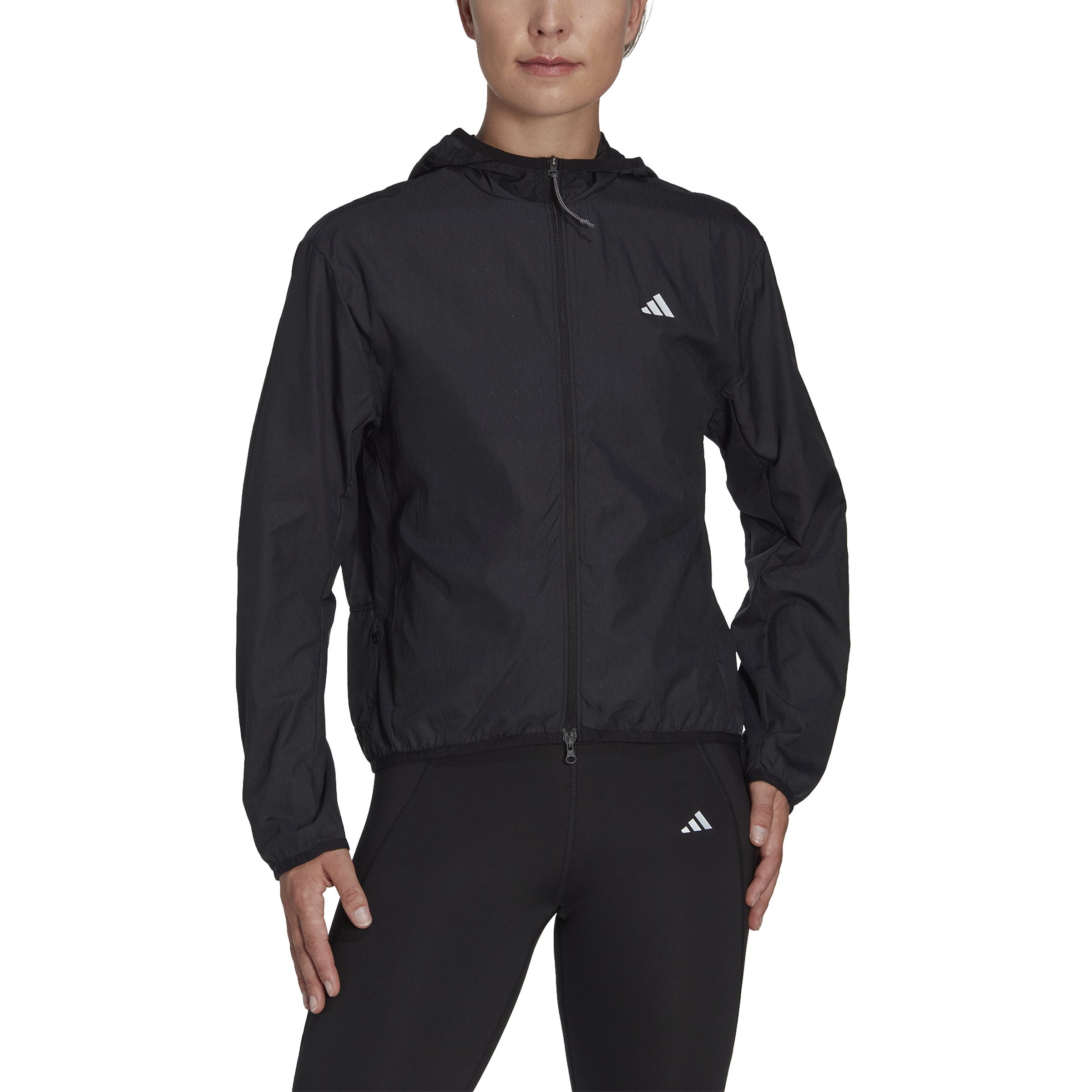 Adidas Run It Jacket Chaqueta negro de mujer para correr