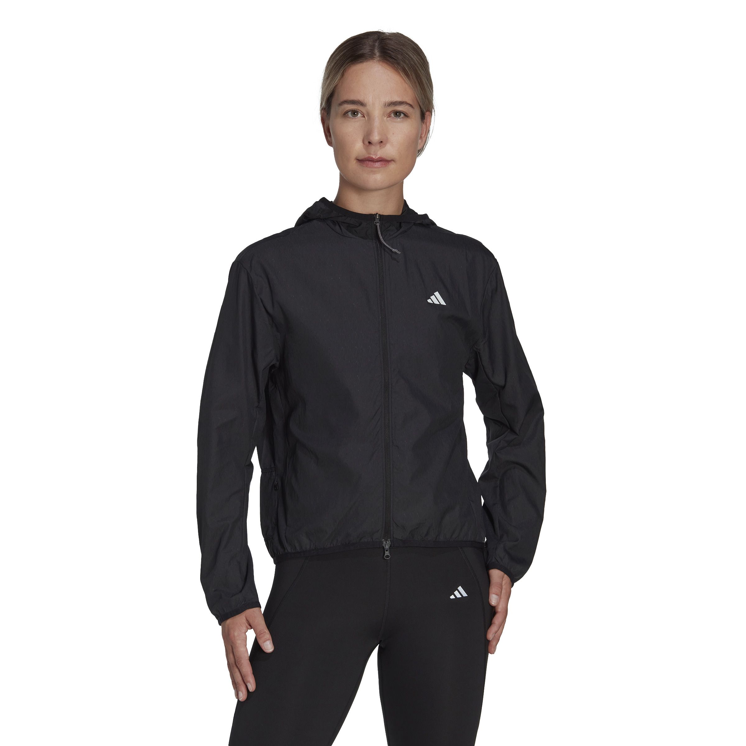 Adidas Run It Jacket Chaqueta negro de mujer para correr
